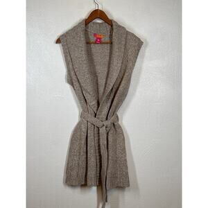 Catch My I Y2K Cardigan Sweater L Tan Ultra Soft  Academia Gossip Girl